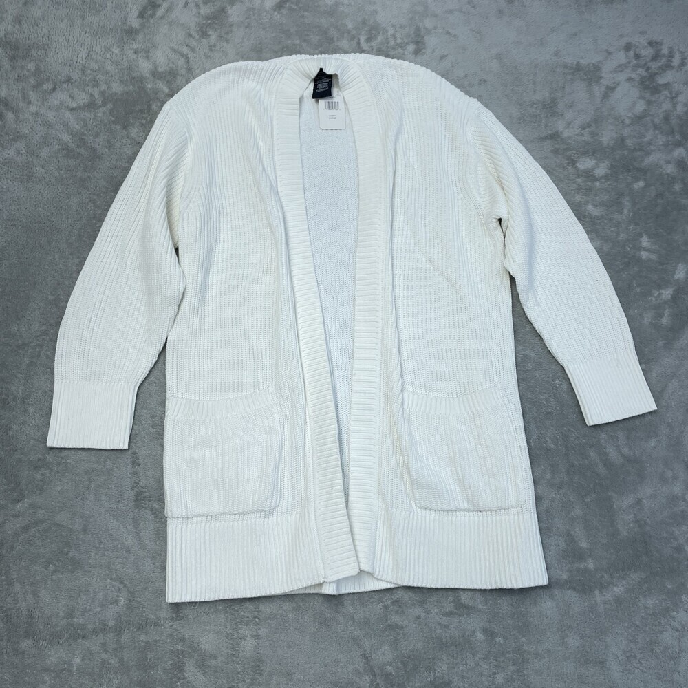 Max & Mia Women's Ivory Cardigan L Regular d1523